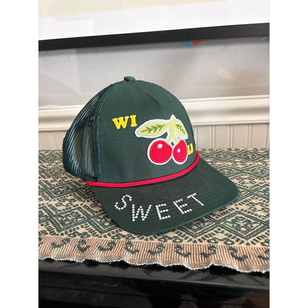 MOTHER the 10-4 Wild Cherries Trucker Cap Hat NEW - Picture 2 of 4